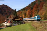 223 071 mit dem ALX84107 (Lindau Hbf-München Hbf) bei Knechtenhofen 25.10.20