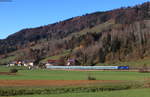 223 015 mit dem ALX 84107 (Lindau Hbf-München Hbf) bei Ratholz 7.11.20