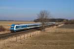 223 064 (Arriva) mit Alx 86210 bei Weinhausen (10.02.2008)