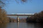 223 064 (Arriva) mit Alx 86208 auf Lechbrcke in Kaufering (11.02.2008)