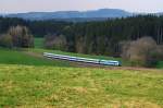 223 061 (Arriva) mit Alx 38713 in Harbatshofen (22.04.2009)