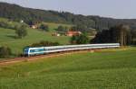 223 061 (Arriva) mit Alx 38702 bei Ellenberg (27.08.2009)