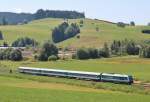 Am 27.Juli 2013 war 223 063 bei Oberstaufen mit einem ALX auf dem Weg ber Kempten(Allgu) nach Lindau Hbf.