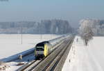 223 007-6 mit dem ALX84138/ALX84158 (München Hbf-Lindau Hbf/Oberstdorf) bei Schwabhausen 22.1.17