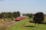 245 007-0 mit dem RE 57444 (München Hbf-Memmingen) bei Wiedergeltingen 8.8.16