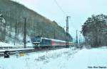 Einer der Grnde fr den Urlaub,185 557-6 mit RE 4616 Wrzburg Hbf - Frankfurt(Main)Hbf,auf der Fahrt in die Bankenmetropole,Gemnden/Main (Fotourlaub Gemnden 31.01.10)