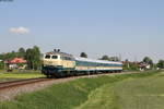 218 447-1 mit dem ALX84154 (München Hbf-Oberstdorf) bei Blaichach 8.5.18