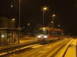 Am Morgen des 19.02.2009 wird 642 087 in Krumbach zur Abfahrt nach Ulm vorbereitet.