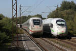 412 545 ff und 407 006 ff begegnen sich in Offingen, 25.09.2021