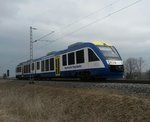 Ammerseebahn unterwegs bei Schmiechen, 29.03.2016