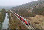 445 094-9 (Bombardier Twindexx Vario) unterwegs an der Altmühl bei Dollnstein.