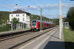 445 071 am 13.05.2019 auf dem Weg nach Treuchtlingen bei einem Halt in Dollnstein im schönen Altmühltal. 