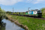 193 237 ELL/WLC mit leeren Wagen am 27.04.26 bei Manching.