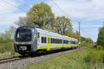 Mopsgesicht 440 402 am 27. April 2026 beim BÜ Vohburg.