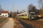 440 417 fhrt am frhen Morgen des 25.02.2011 als ag 84307 den Haltepunkt Regensburg-Prfening an.