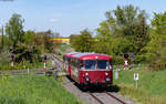 996 726 und 796 702 als MSB 3 (Seligenstadt - Volkach Astheim) bei Prosselsheim 1.5.25