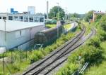 20 Jahre später zeigte die gleiche Perspektive Erfreuliches, obwohl von 1997 bis 2004 überhaupt keine Güterzüge gefahren waren: Bahnhof und Streckengleis waren  gut in Schuss  und