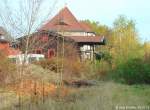 Nochmals 16 Jahre später bot der Bahnhof Burgebrach ein desolates Bild. (Blick gen Osten am 28.10.11)