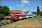 125 Jahre Oberfränkische Steigerwaldbahn: Am 29.06.2025 wurden von der Interessengemeinschaft Oberfränkische Steigerwaldbahn Sonderfahrten mit den Schienenbussen der Wisentatalbahn zwischen