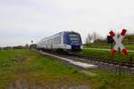 Regionalverkehr Start Alstom Coradia iLint Wasserstofftriebzug 554 126 am 05.04.24 auf der Taunusbahn