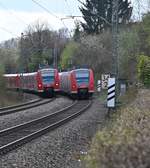 Begegnung in Neckargerach,  am heutigen Mittag kam es durch eine Signalstörung in Binau dazu.