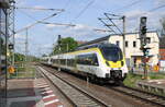 abellio 8442 601 und SWEG 8442 201 als Tfzf Richtung Erfurt, am 13.05.2022 in Neudietendorf.