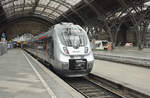 Abellio Rail Mitteldeutschland GmbH Baureihe 9 442 310 (Talent 2, Abellio, NX) im Hauptbahnhof Leipzig.