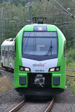 Abellio 3429 009 A auf der Linie S3 kurz vor der Ankunft am Bahnhof in Hattingen.