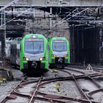 Die Elektrotriebzüge 3429 003 & 3429 022 waren Mitte Februar 2021 in Wuppertal unterwegs.