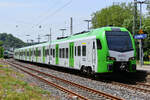 Einfahrt des Triebzuges 3429 019, so gesehen Mitte Juni 2021 in Wuppertal-Unterbarmen.
