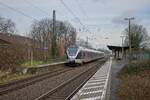 ET 232108 der Abellio NRW durchfährt als RE 16 Essen-Kray Süd (08.01.2022)