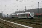 ET23003 und ein Schwestertriebzug fahren bei Bochum-Ehrenfeld als ABR9960 (RE16  Ruhr-Sieg-Express ), von Essen nach Iserlohn/Siegen. 