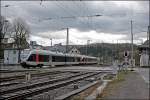 ET22004 und ein ET23xxx fahren als ABR99649. (RE16  Ruhr-Sieg-Express ) nach Essen Hbf, in Finnentrop ein.