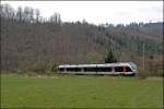 Ein ET23er ist zwischen Plettenberg und Werdohl als ABR99735 (RB91  Ruhr-Sieg-Bahn  nach Hagen Hbf unterwegs. (21.04.2008)
