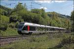 ET23007 und ET22004 fahren als ABR99648, (RE16  Ruhr-Sieg-Express ) von Essen Hbf nach Siegen, und werden in wenigen Minuten Letmathe erreichen. (04.05.2008)

