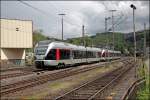ET23007 und ET22008 fahren als ABR99728, (RB91  Ruhr-Sieg-Bahn ) bei Hohenlimburg nach Siegen. (02.05.2008)
