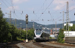 ET 22002 hat soeben den Bahnhof Plettenberg in Richtung SIegen verlassen.