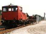 Lok I (Jung, 12991/1957, R 30 C, ex „Edewecht II“ Kleinbahn Bad Zwischenahn - Edewechterdamm) der Ahaus-Alsttter Eisenbahn GmbH in Alsttte am 14-7-1997.