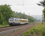 Der 04.06.2012 war ein prima Tag! Denn zum ersten mal berhaupt konnte die neue PRIMA II, 47502-6, mit zwei Messwagen im Schlepp gesichtet und im Bild festgehalten werden. Aufgenommen neh des B Eltmannshausen/Oberhone.