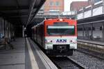 HENSTEDT-ULZBURG (Kreis Segeberg), 10.09.2021, AKN-Linie A3 im AKN-Bahnhof Henstedt-Ulzburg