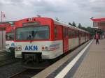 VT 2E als A1 nach S-Bahnhof Hamburg-Eidelstedt im Bahnhof Quickborn.