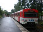 VT 2E als A1 nach S-Bahnhof Hamburg-Eidelstedt im Bahnhof Hamburg-Burgwedel.