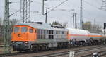 Arcelor Mittal Eisenhüttenstadt GmbH, Eisenhüttenstadt mit  232 850-8  [NVR-Nummer: 92 80 1232 850-8 D-EKO] und Ganzzug Druckgaskesselwagen (Propen) am 09.01.20 Bf. Flughafen Berlin Schönefeld.