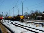 Am 24.03.2013 rangierte 423 002 (A.V.G) in Stendal einen Schleifzug.Den sie dann in Richtung Magdeburg transportierte.