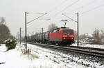 Am 04.12.22 führte 120 120 der Bahnlogistik24 einen Kesselwagenzug durch Greppin über das Gegengleis Richtung Bitterfeld.