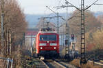 BLC 120 205-0 auf der Hamm-Osterfelder Strecke aufgenommen vom Bahnsteigende des neuen S-Bahn Haltepunkt Herten(Westfl.) 22.12.2022