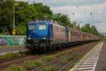 139 287-7  BayernBahn  mit Henkelzug in Königswinter, Juli 2021.