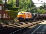  lok nummer 17 der BBL fuhr am 19.07.13 mit einen schotterzug durch hamburg-harburg