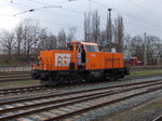 Die BBL Lok 1224 028,am12.April 2016,in Bergen/Rügen.