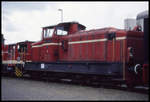 D 21 der BE bei der Fahrzeugschau der Bentheimer Eisenbahn in Nordhorn am 21.5.1995.